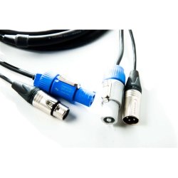 FS Hybrid 5 pin DMX/Powercon 1,0m