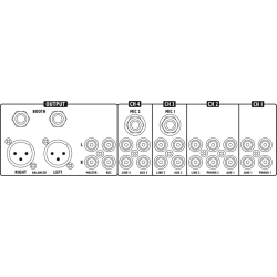 MPX-410DMP - Stereo mixer MP3 Bluetooth