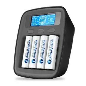 everActive professional USB-C Ni-MH battery charger NC-1000M v2 m/PWR Adapter