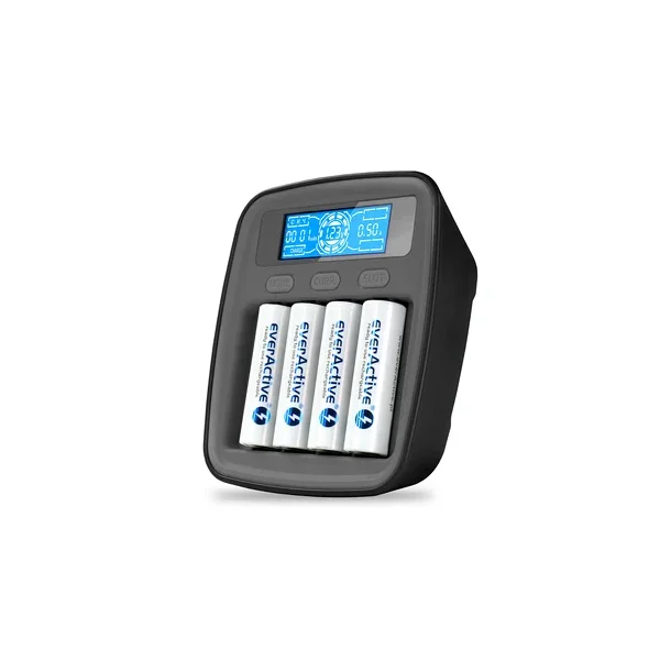 everActive professional USB-C Ni-MH battery charger NC-1000M v2 m/PWR Adapter