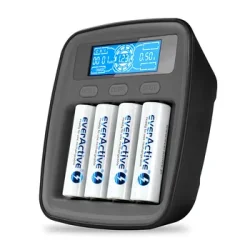everActive professional USB-C Ni-MH battery charger NC-1000M v2 u/PWR Adapter