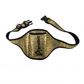 Gold Reptile Bling Aeromic Pouch Belt 