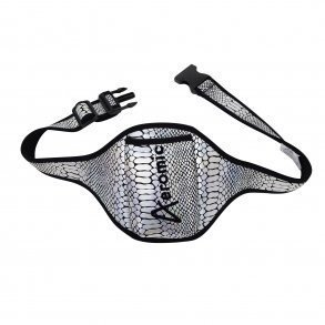 Silver Reptile Bling Aeromic Pouch Belt 